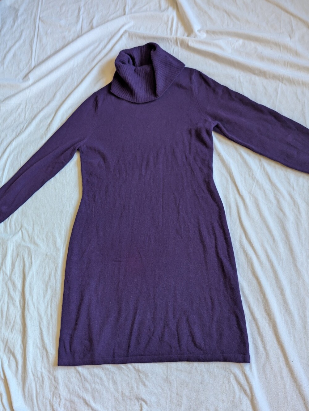 NWT Lusso Cashmere Turtleneck Midi Dress size Large